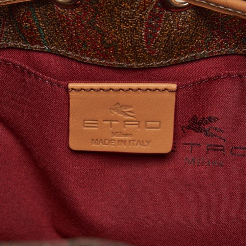 Bolso de Hombro Tipo Cubo Jacquard Paisley Etro R0369