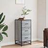 VidaXL Buffet Sonoma Grey 35.5x35x76 Cm Engineered Wood and Metal, Storage Furniture, Kitchen Storage Furniture, 848947