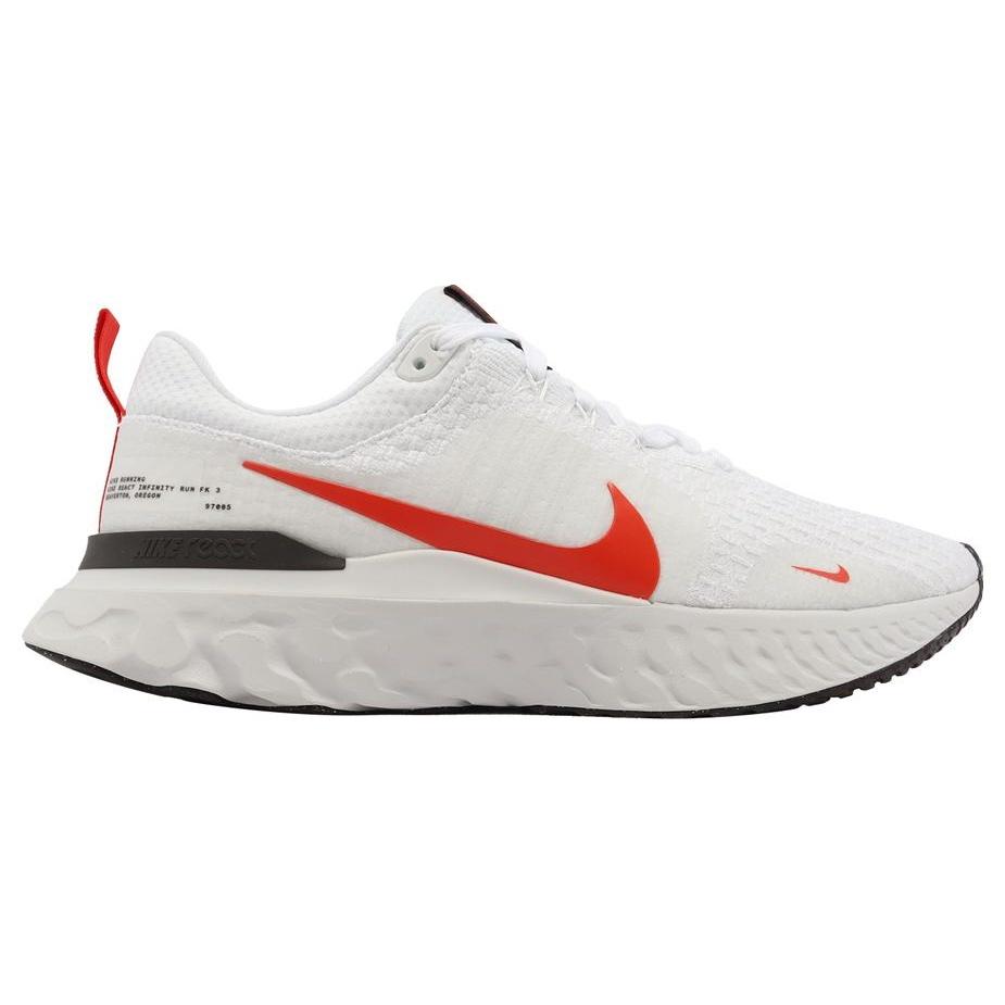 Nike React Infinity Run Flyknit 3 'White Light Crimson' Men's DZ3014-100