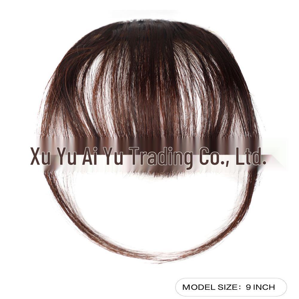 Bangs Cross-Border European & American Women's Natural Seamless Invisible Hair Extension Wig