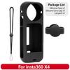 Accessories for Insta360 X4 Silicone Case Lens Cap Frame Mount Lanyard Pouch Holder Screen Protectors Action Camera Parts Bundle