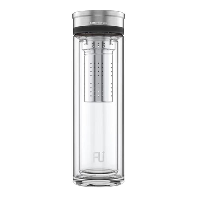 FUGUANG FU+Gang Series 310ml Double-Layer Glass Water Bottle