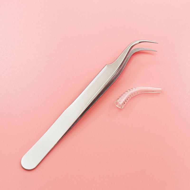 Gold Feather Stainless Steel Eyelash Extension Tweezers & Curler - Lash Beauty Tools