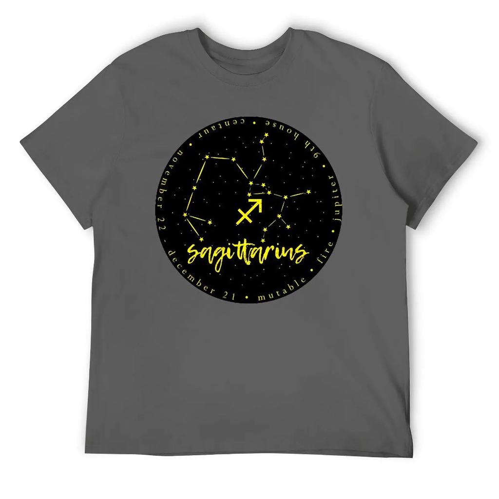 Sagittarius Twelve Constellation (12) Top Tee Casual Graphic T-shirt Round Neck Sports Joke Leisure USA Size