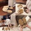 Unisex Retro Cork Slippers: Closed-Toe, Casual, Outdoor, Slip-On Shoes for Couples.