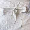 Women Belt Imitation Leather Wide-Brimmed Design Retro Cinched Belt Dresses Coat Knotted Belt Versatile Accessory