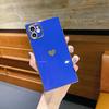6D electroplated love square is suitable for iPhone17 Apple 15/16ProMax/XR all-inclusive silicone mobile phone case.
