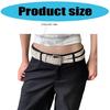 Men Women Unisex Double Row Waist Belt for Pants Jeans Leisure Street Wear Adjustable Waist Strap for Hiphop Dance Wear
