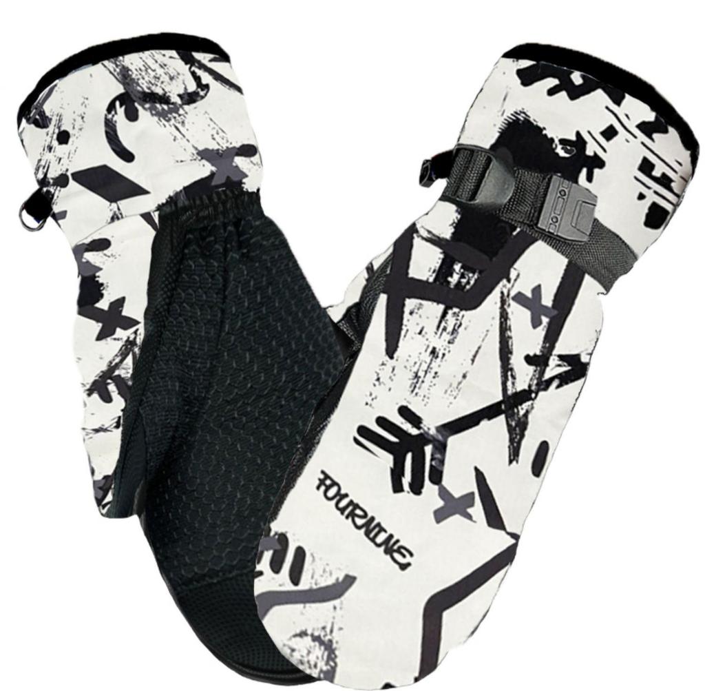 Real Down Winter Touchscreen Ski Gloves for Men & Women – Non-slip, Windproof, Thickened for Warmth.