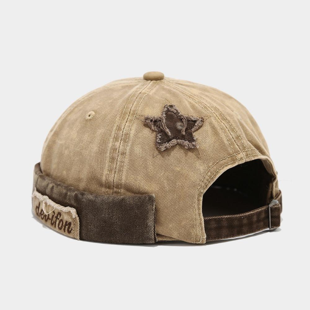 Adjustable Docker Cap Retro Hip Hop Hat Versatile Melon Hat  Unsiex