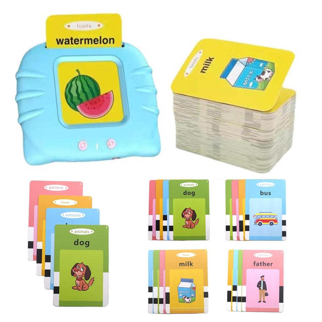 Pure English version cross border children enlightenment early education smart card learning machine puzzle English card machine baby card Pure Engli