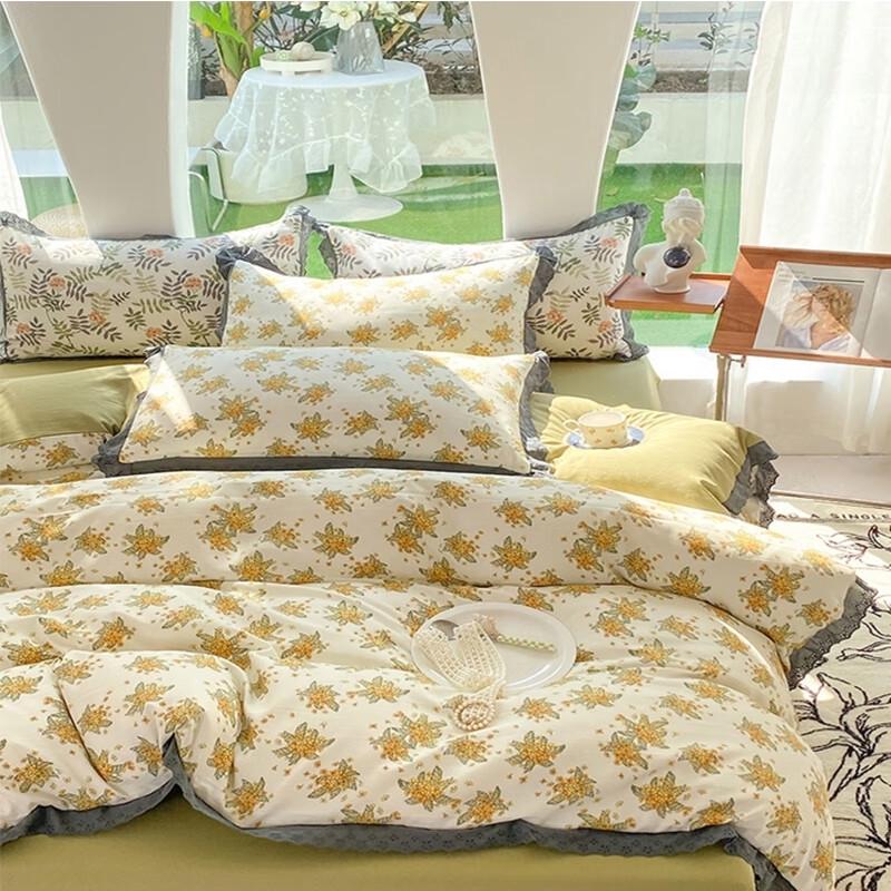 

Washed Cotton Linen Summer Quilt