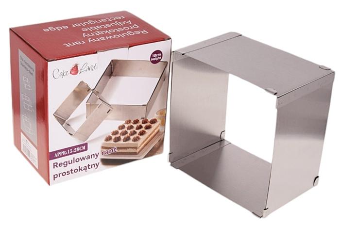 Adjustable Edge High Rectangular 15x15/28x28cm Baking Tray