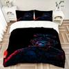 3pcs Skull Camouflage Military Uniform Print Home Bedding Set-Universal Three-Piece Suit for Bedroom, Guest Room, Living Room, Hotel-Perfect