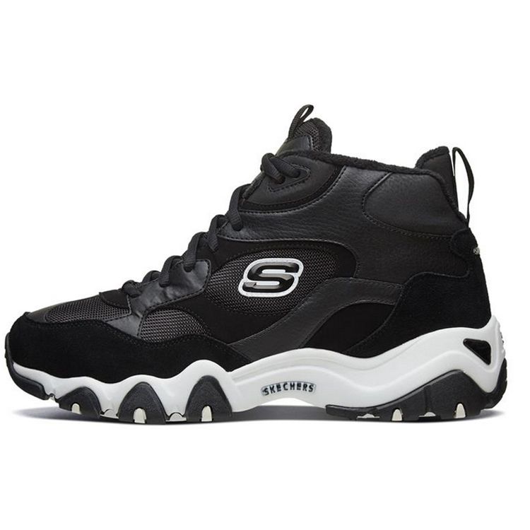 Skechers DLites Series Comfortable Mid-Top Lifestyle Casual Shoes Men sneaker Black 999324-BLK 41