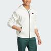 Adidas City Escape Kapuzenjacke mit durchgehendem Reißverschluss und einfarbigem Logo Herren Oberbekleidung Han-Jade-Weiß IA3091