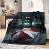Resident Evil Flannel Blanket Beautiful Pattern Perfect For Home Bed Sofa Chair Travel Picnic -HE44