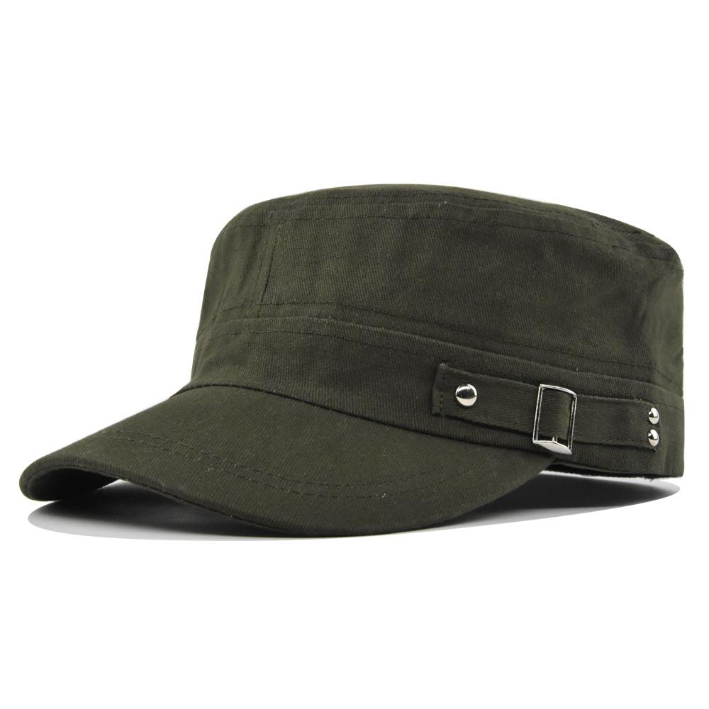 Hat Men's Flat Military Hat Is Simple And Versatile, Middle-Aged Hat Spring And Autumn Duck Tongue Casual Fashion New Style