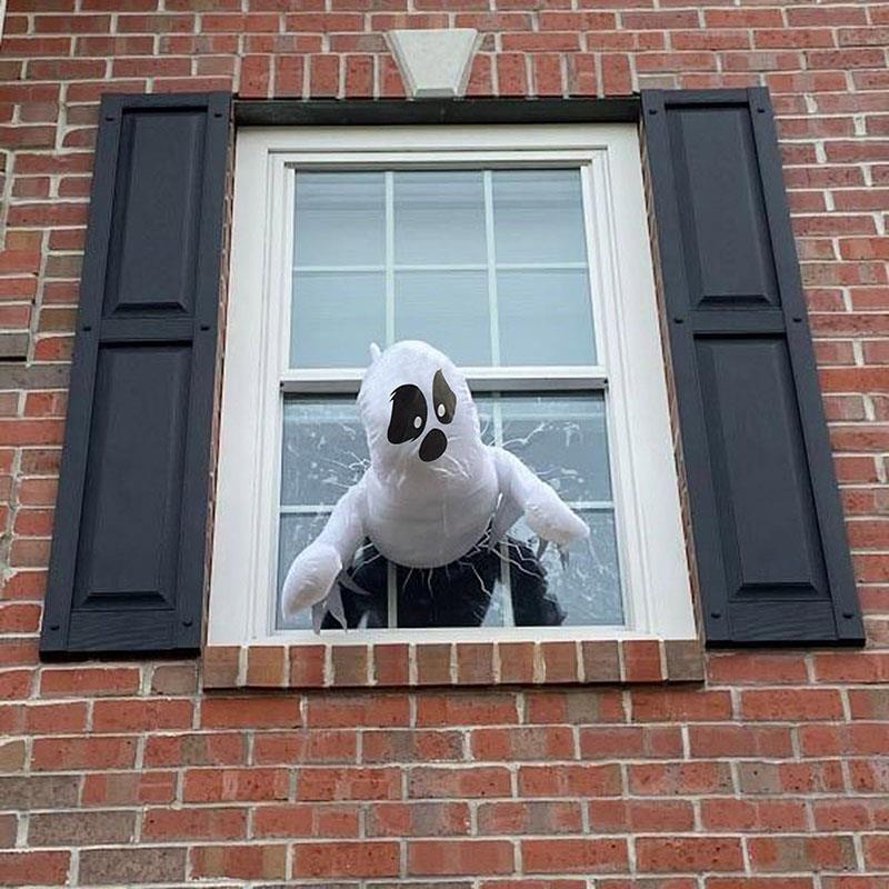 BEPAN Halloween decorative ghost outdoor courtyard window glass scene arrangement decorations, horror atmosphere costume props