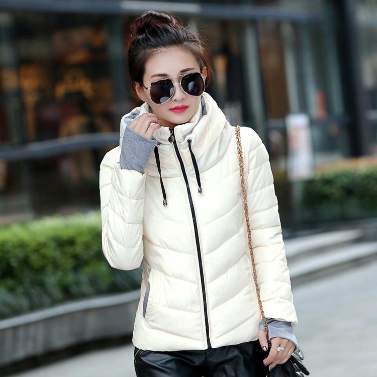 Standing Collar Autumn/Winter New Thickened Cotton Coat for Women