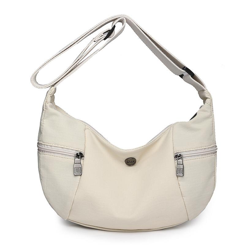 

Сумка через плечо Ультралегкая сумка-хобо Женская многофункциональная сумка для поездок на работу бежевый