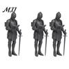 Historical Story Collectible Statue Medieval Knight Bookshelf Decor, Armored Bookend Statue, Gothic Library Shelf Decoration, Action Figure