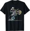 Dirt Bike Rider Retro Motorcycle Motocross TShirt 100 Cotton ONeck Short Sleeve Summer Casual Mens Tshirt Streetwear