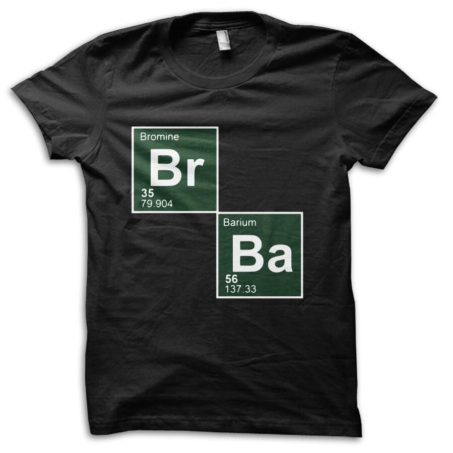 Breaking Bad Bromine Barium Chemistry TV Show T-Shirt M5501 S разноцветный