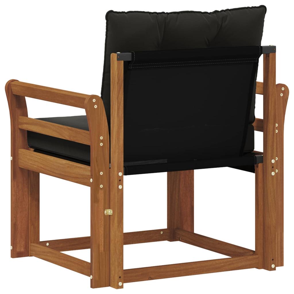 2 Piece Outdoor Sofa Set Solid Acacia Wood Natural Brown