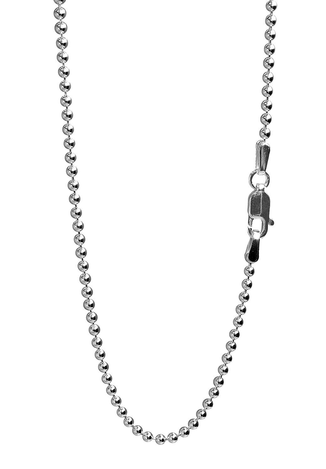 

[Shinjuku Gin no Kura] Ball Chain, Length 38-80cm (70cm), Diameter approx. 2.0mm, Sterling Silver 925, Long Necklace Chain, Men s Necklace Chain,