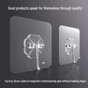 Transparent Seamless Adhesive Hooks - Strong Load Bearing for Home, Kitchen & Bathroom