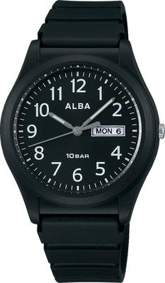 Seiko Herren-Armbanduhr AQPJ411, Quarz, Schwarz