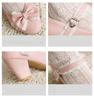 Autumn New Women's High Heels Sweet Lace Bow Princess Fashion Party Shoes Buckle Thick Heels Ladies Wedding Pumps Size 32-48