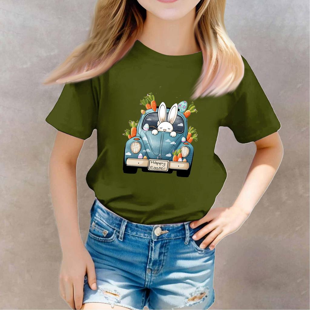 Toddler Girl Boy T-Shirts Kids Top Boys And Girls Printed Short Sleeved T-shirt
