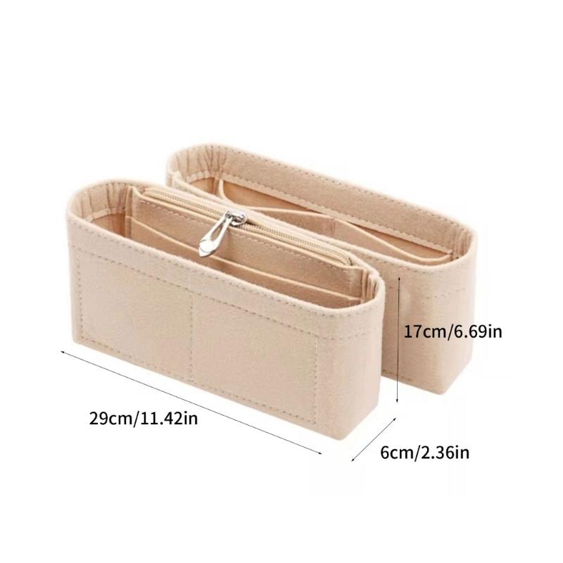 Vielseitige Filztuchtasche Einlagebeutel Organizer Perfekt zum Organisieren Ihrer Gegenstände