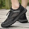 Summer Men's Oversized Breathable Lightweight Mesh Shoes Outdoor Sports and Leisure Shoes Hiking Shoes 38-46