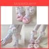 Lolita Heart Pattern Kneehigh Socks With Lace Bows For Women Summer Fashion