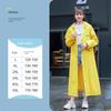 Children's Raincoat for Boys and Girls, Students, with a Special Section for School Bags, Long Full-Body Raincoat for Older Kids, Rainproof Against