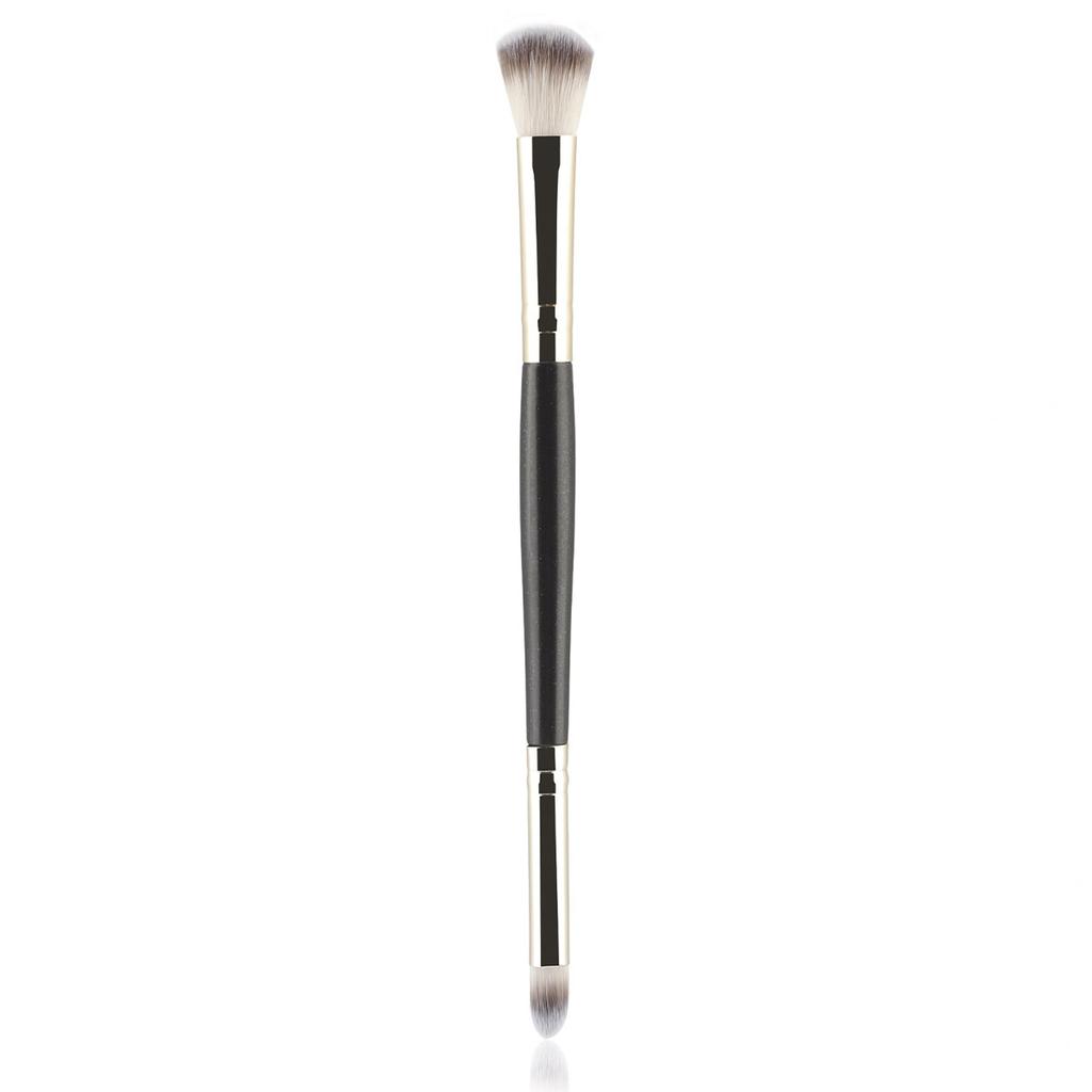 1pcs double head eye shadow brush makeup brush halo dye brush detail brush highlight brush soft fiber hair lying silkworm brush