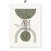 Shape Leaves Vintage Boho Posters Prints Wall Art Pictures Nordic Living Room Home Decor Canvas Painting Abstract Geometric