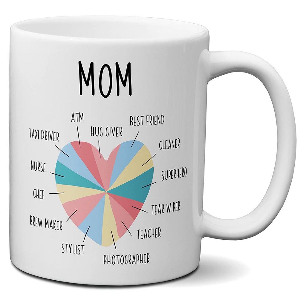 11oz Ceramic Heat Transfer Mug with Custom Logo - Perfect Gift for Dad