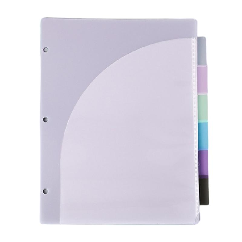 Water Resistant Folder 6 Colored Sorting Pocket Expanding File Folder Portable Letter Size Document Organiser for Office 31.5x25CM