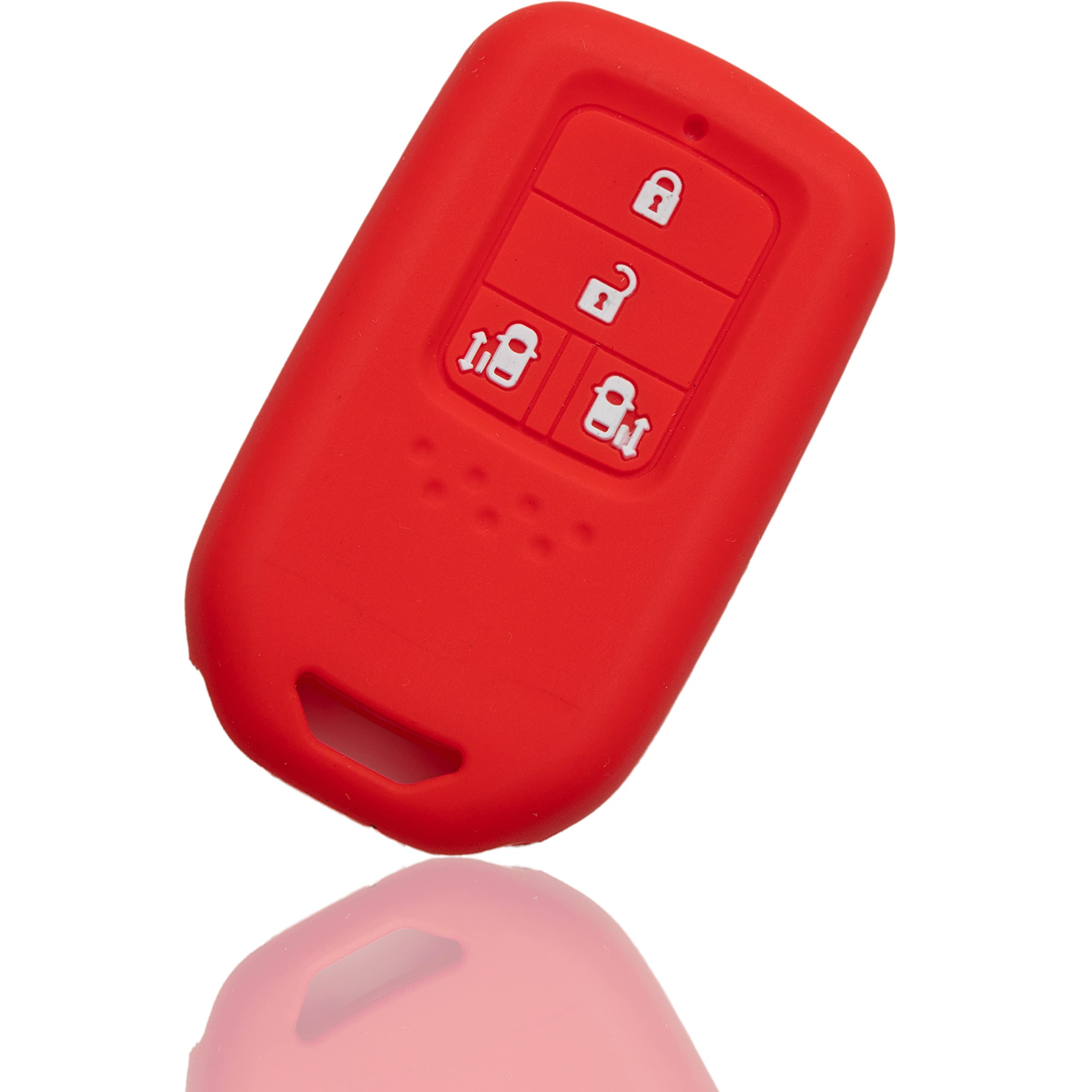 

[MALAKO] Smart Key Silicone Cover for Honda Vehicles 4 Buttons красный