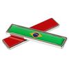 3D Car Metal Sticker Aluminum Brazil National Flag Car Body Trunk Logo Auto Motorcycle Personality Decoration Sticker New