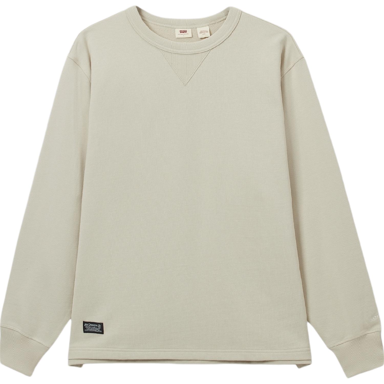 

Толстовка Levis Свободная Простая Удобная с Длинным Рукавом Мужские толстовки Бежевый 0018Y-0002 L