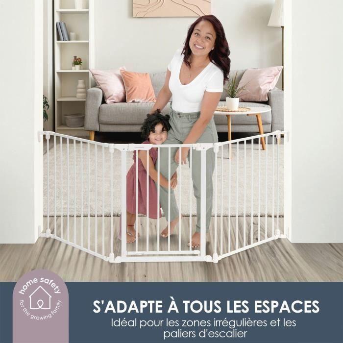 Barrière de sécurité enfant - Discovery 3 - DREAMBABY - 74,5 cm à 1,95 cm - Blanc