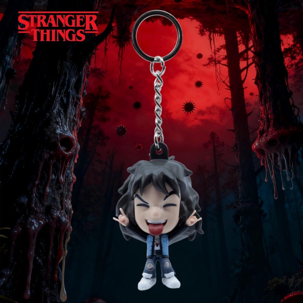 

1PC Netflix Officially Licensed Stranger Things Keychain Adorable Figure Pouch Clip Keyring Backpack Attachment Xmas Present
