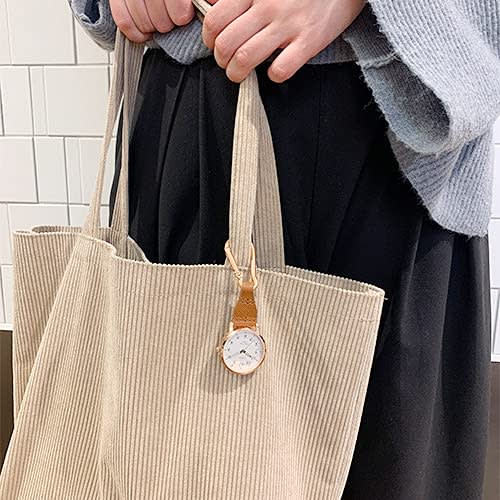 Sun Flame Hook Watch with J-Axis Carabiner, HBP268-BR, Women's, Brown