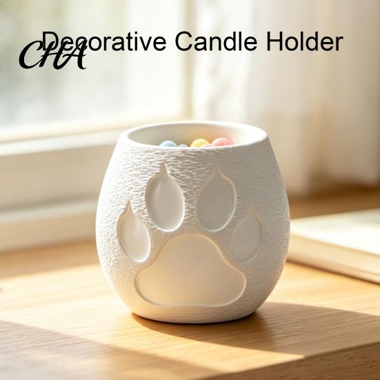 Tea Light Holder 3D Printed Dog Paw Candle Holder, Puppy Claw Tealight Animal Cup for Dining Table Centerpiece, Pet Lover Gifts Desktop