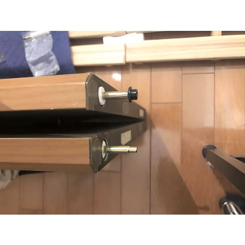 Closet folding door, guide pin, guide pivot, guide runner, guide roller, black *Quantity 1